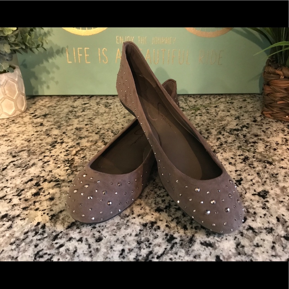 Jessica Simpson Jeweled Flats